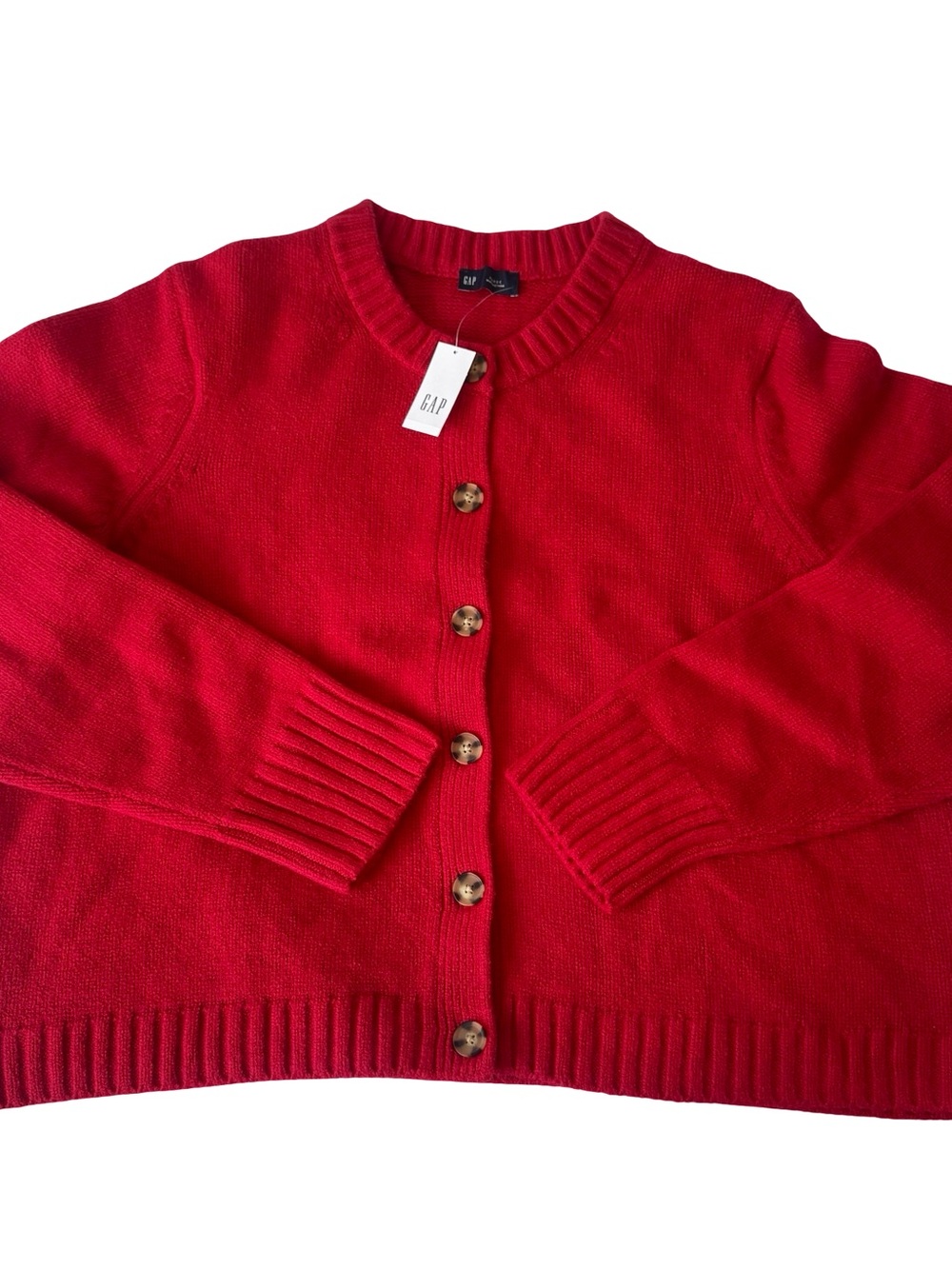 NWT GAP Women's Cotton Crewneck Cardigan Size XL